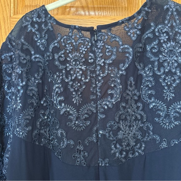NWT Alex Evenings Navy Dress - Picture 6 of 6